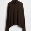 Oversized coltrui met pointelle-patroon