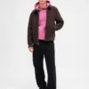 Oversized cropped hoodie met rits voor volwassenen