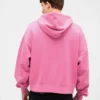 Oversized cropped hoodie met rits voor volwassenen