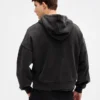 Oversized cropped hoodie met rits voor volwassenen