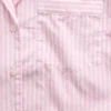 Oversized cropped pyjamashirt van popeline
