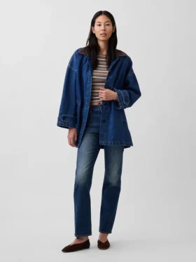 Oversized denim autojas