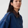 Oversized denim autojas