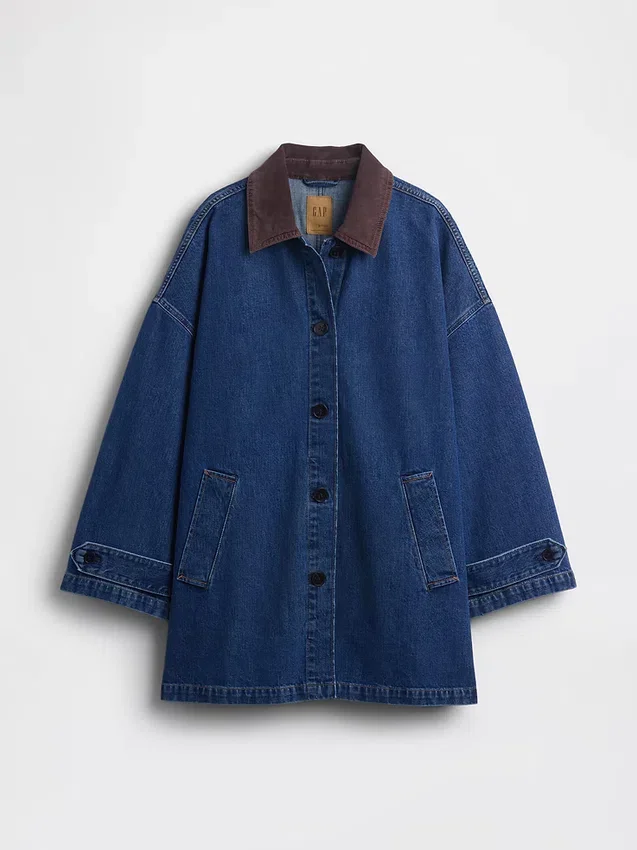 Oversized denim autojas