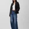 Oversized fleecejas met rits voor volwassenen