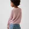 Oversized gehaakte trui met print voor kinderen