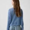 Oversized gehaakte trui met print voor kinderen