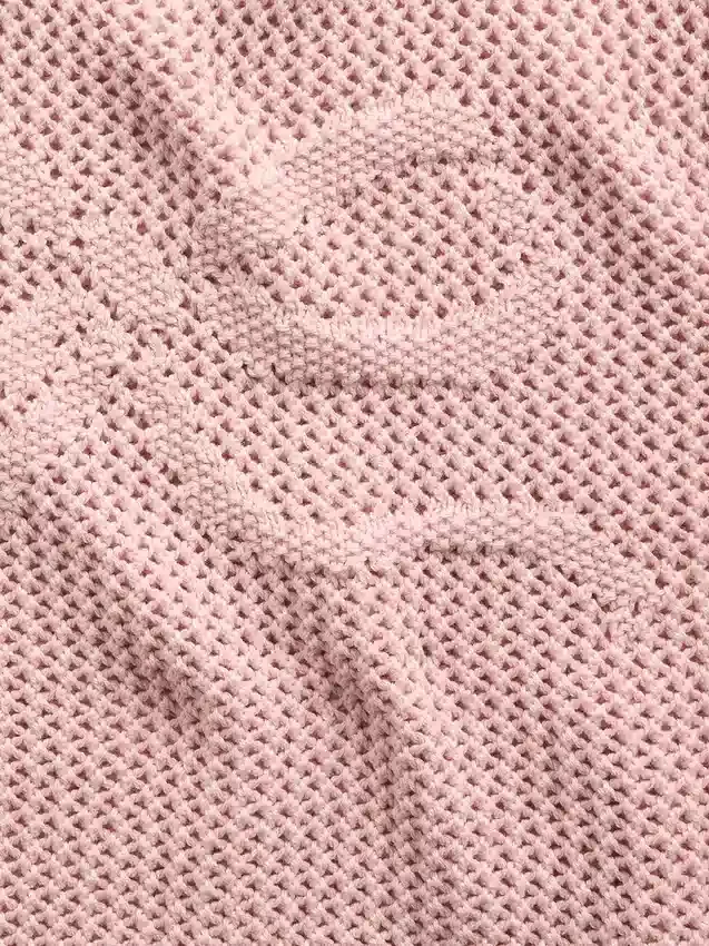 Oversized gehaakte trui met print voor kinderen