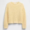 Oversized gehaakte trui met ronde hals voor kinderen
