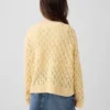 Oversized gehaakte trui met ronde hals voor kinderen