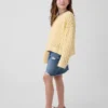 Oversized gehaakte trui met ronde hals voor kinderen