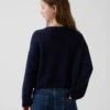 Oversized gehaakte truien voor kinderen met Americana-motief