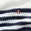 Oversized gestreepte gehaakte trui voor kinderen
