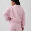 Oversized gewatteerd kinderjack met rits