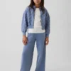 Oversized gewatteerd kinderjack met rits