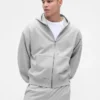 Oversized hoodie met rits voor volwassenen