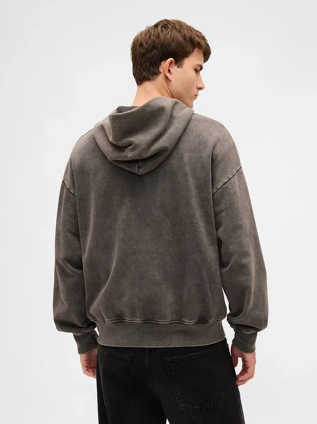 Oversized hoodie met rits voor volwassenen