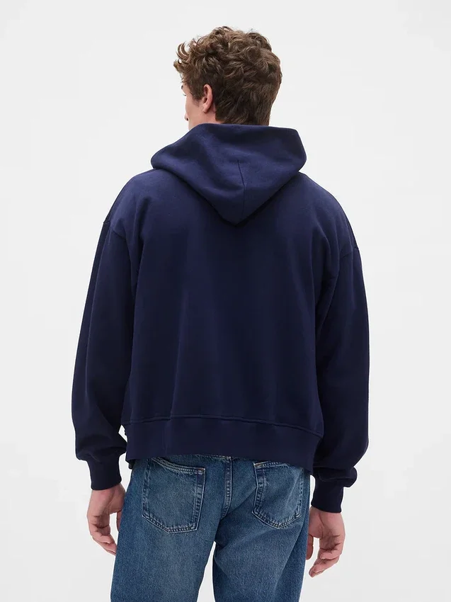 Oversized hoodie met rits voor volwassenen