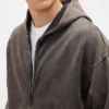 Oversized hoodie met rits voor volwassenen