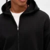 Oversized hoodie met rits voor volwassenen