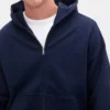 Oversized hoodie met rits voor volwassenen