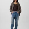 Oversized hoodie met rits voor volwassenen