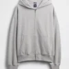 Oversized hoodie met rits voor volwassenen