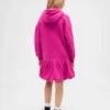 Oversized hoodie-sweatshirtjurk voor kinderen