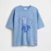 Oversized jersey T-shirt met print voor kinderen