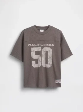 Oversized jersey T-shirt met print voor kinderen