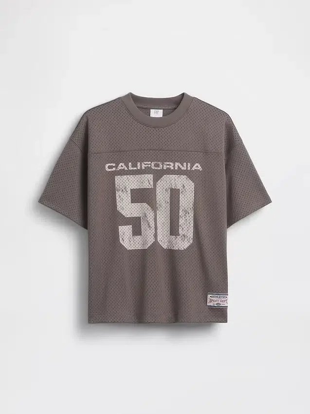 Oversized jersey T-shirt met print voor kinderen