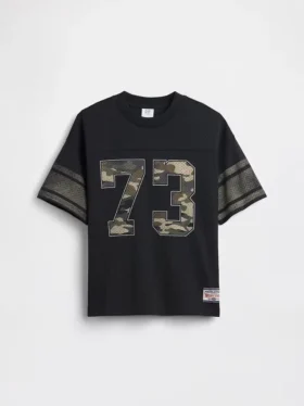 Oversized jersey T-shirt met print voor kinderen
