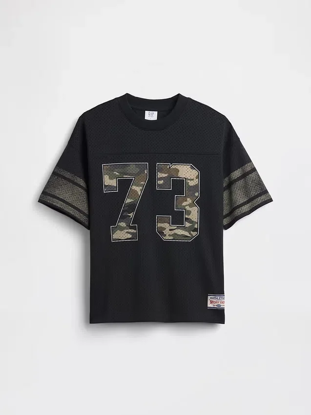 Oversized jersey T-shirt met print voor kinderen