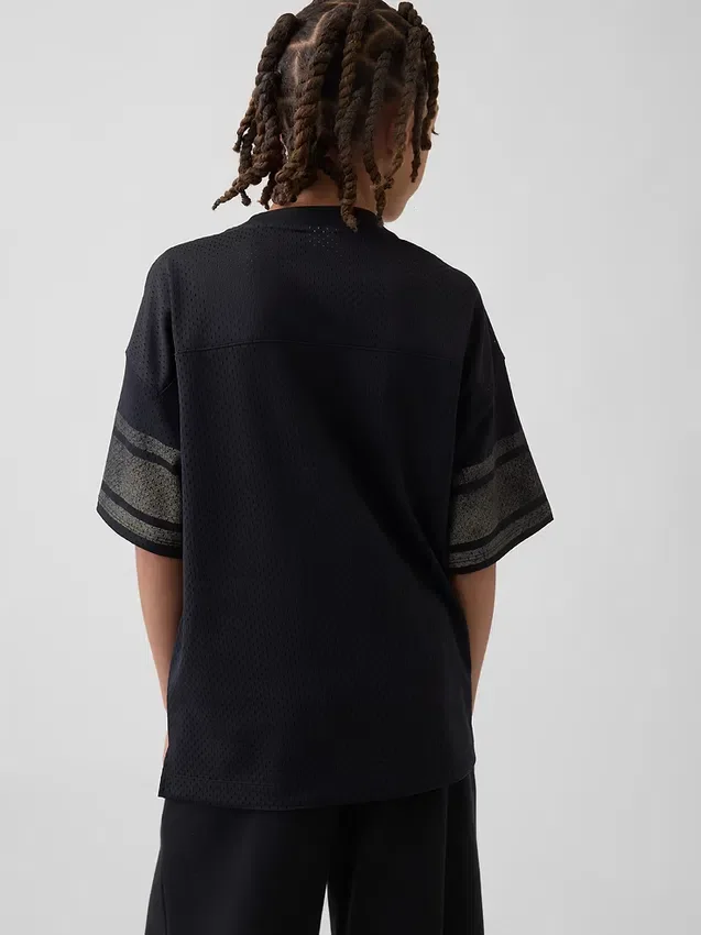 Oversized jersey T-shirt met print voor kinderen