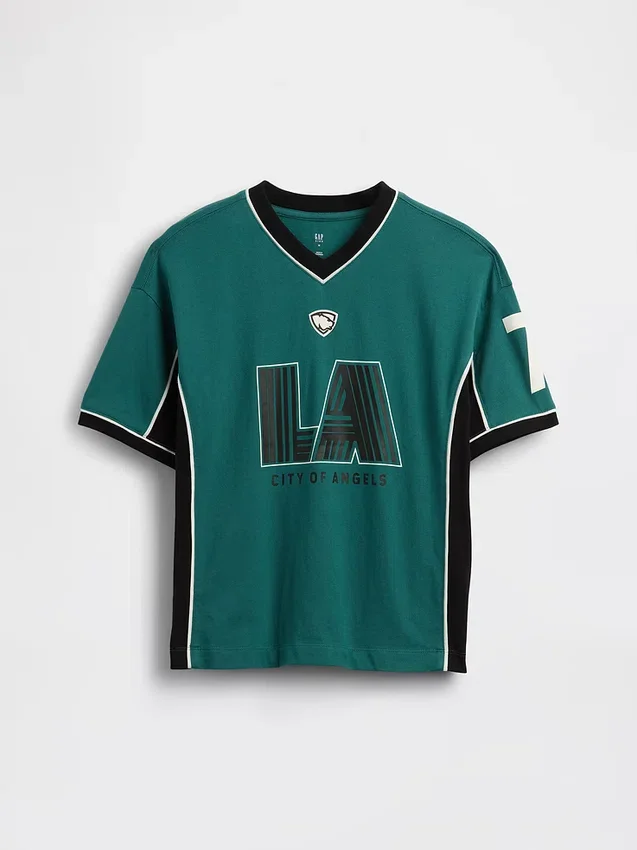 Oversized jersey T-shirt voor kinderen