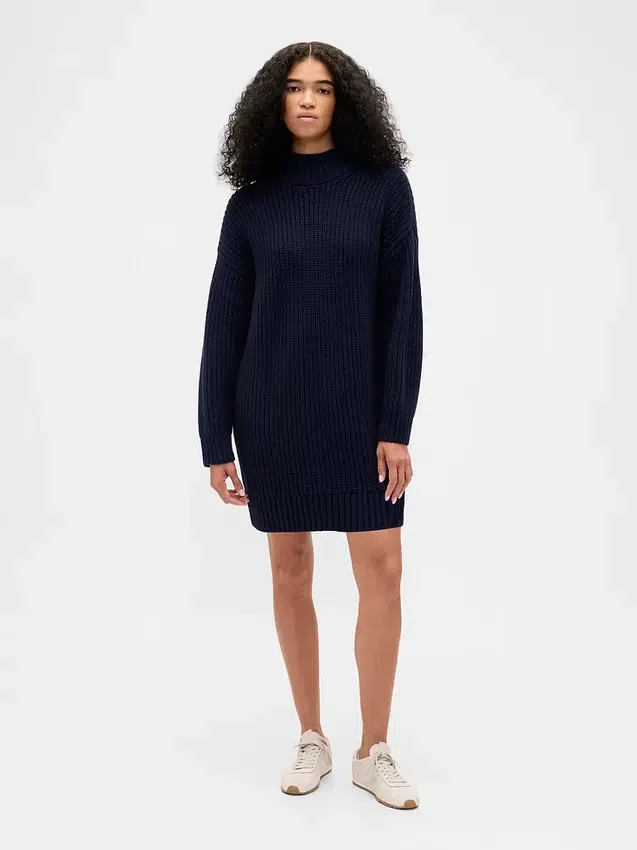 Oversized mini-trui-jurk met col