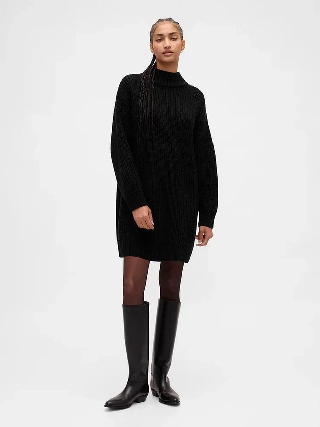Oversized mini-trui-jurk met col
