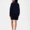 Oversized mini-trui-jurk met col