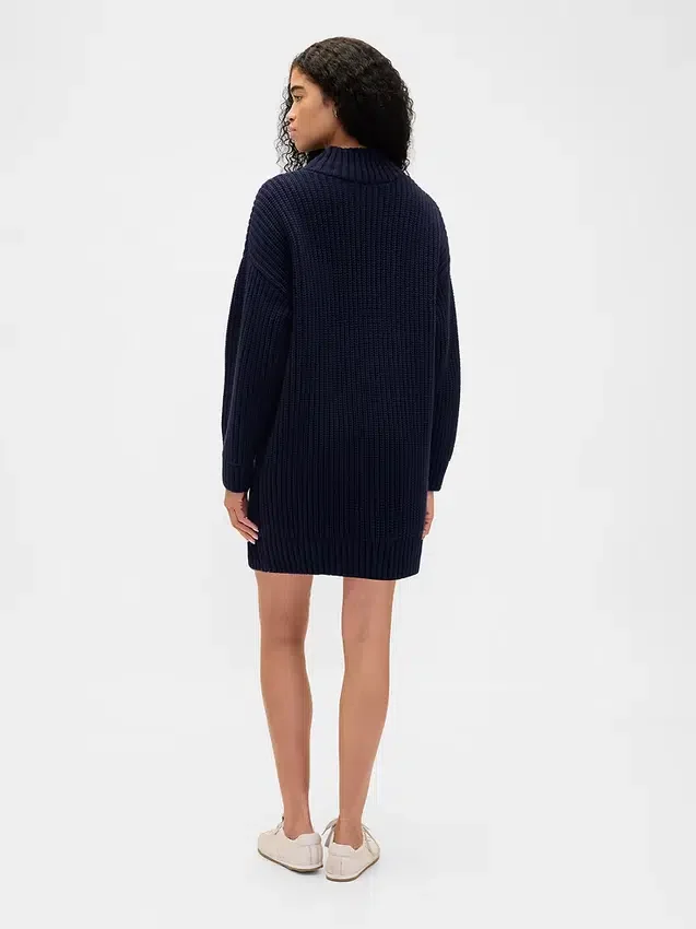 Oversized mini-trui-jurk met col