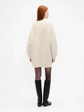 Oversized mini-trui-jurk met col