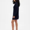 Oversized mini-trui-jurk met col