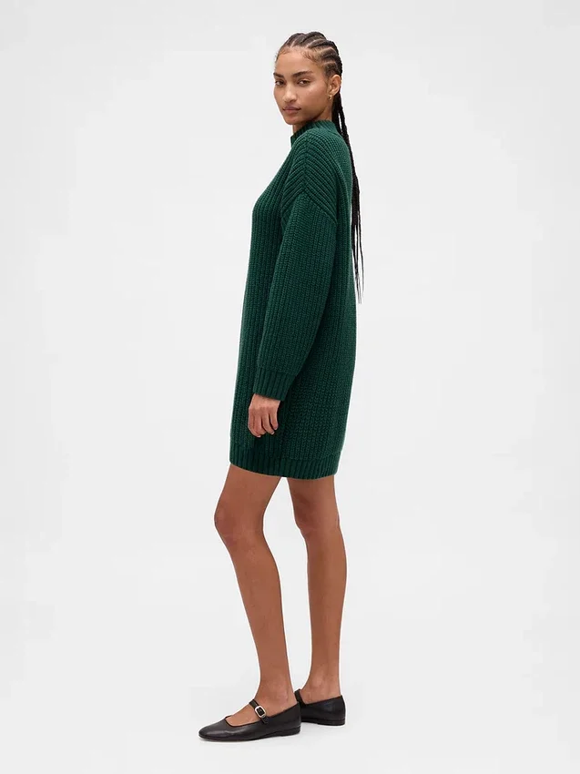 Oversized mini-trui-jurk met col