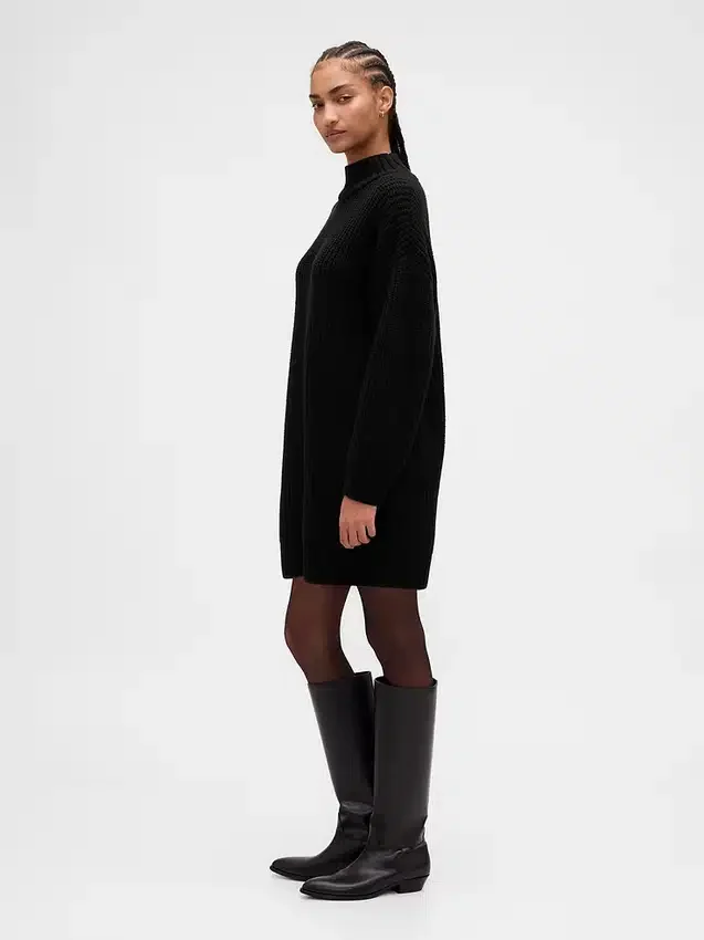Oversized mini-trui-jurk met col
