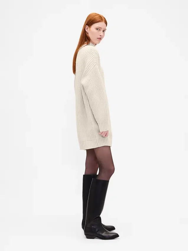 Oversized mini-trui-jurk met col