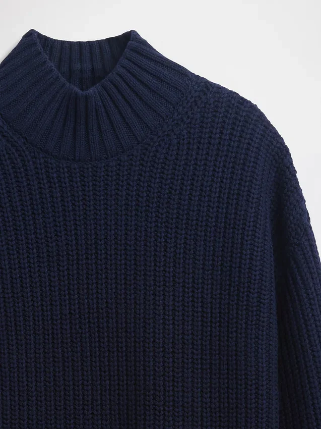 Oversized mini-trui-jurk met col
