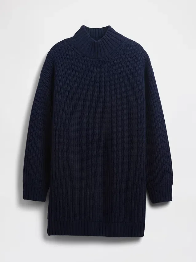 Oversized mini-trui-jurk met col
