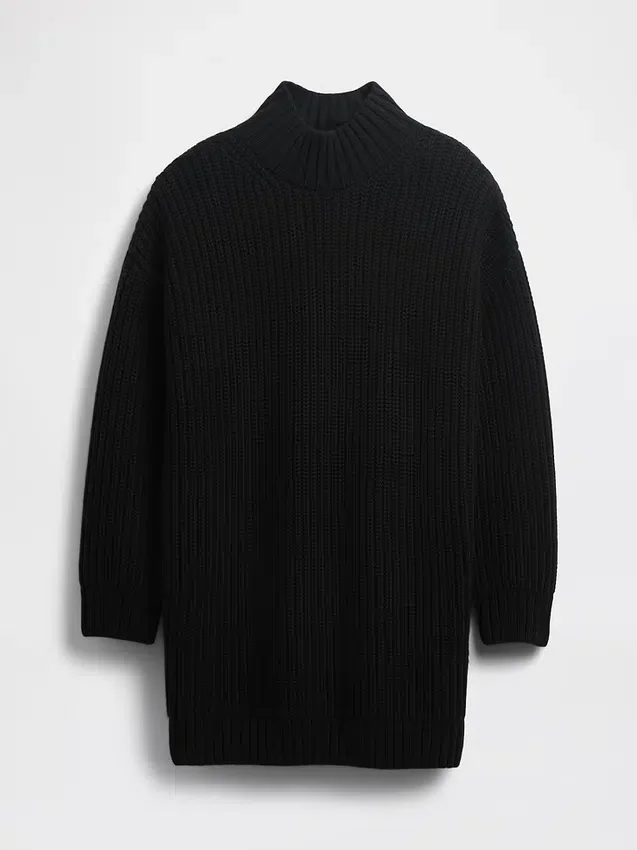 Oversized mini-trui-jurk met col