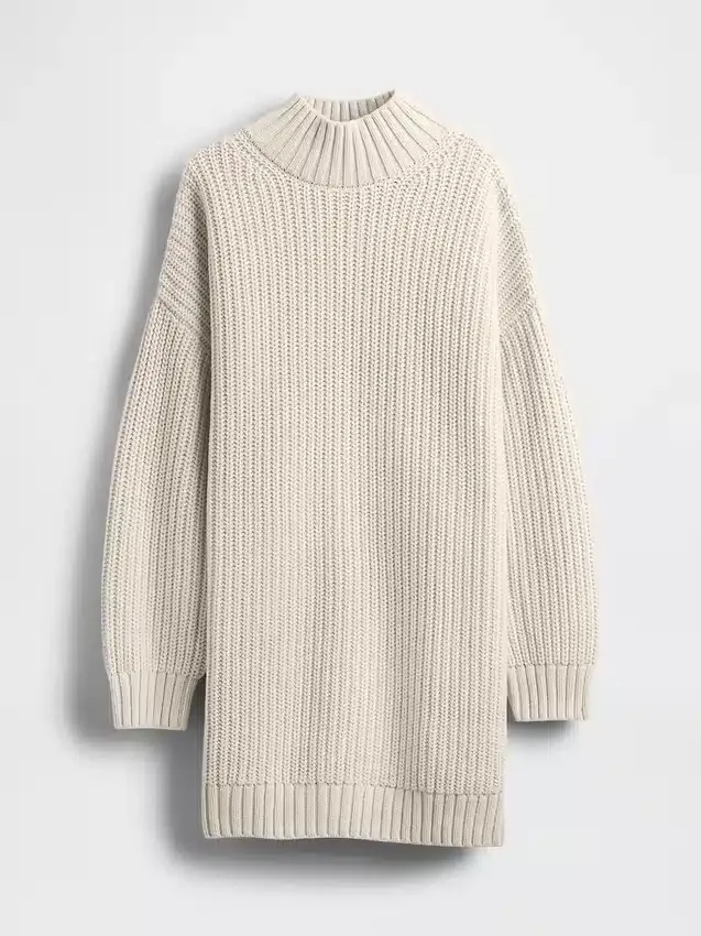 Oversized mini-trui-jurk met col
