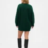 Oversized mini-trui-jurk met col