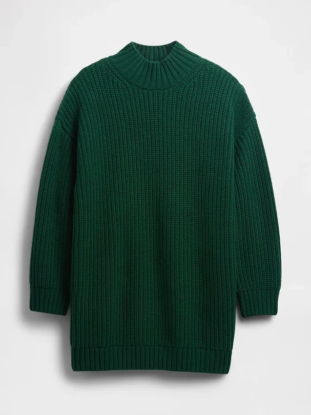 Oversized mini-trui-jurk met col
